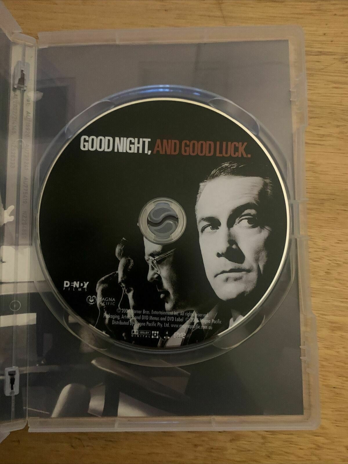 Good Night And Good Luck (DVD, 2005) David Strathairn, George Clooney. Region 4