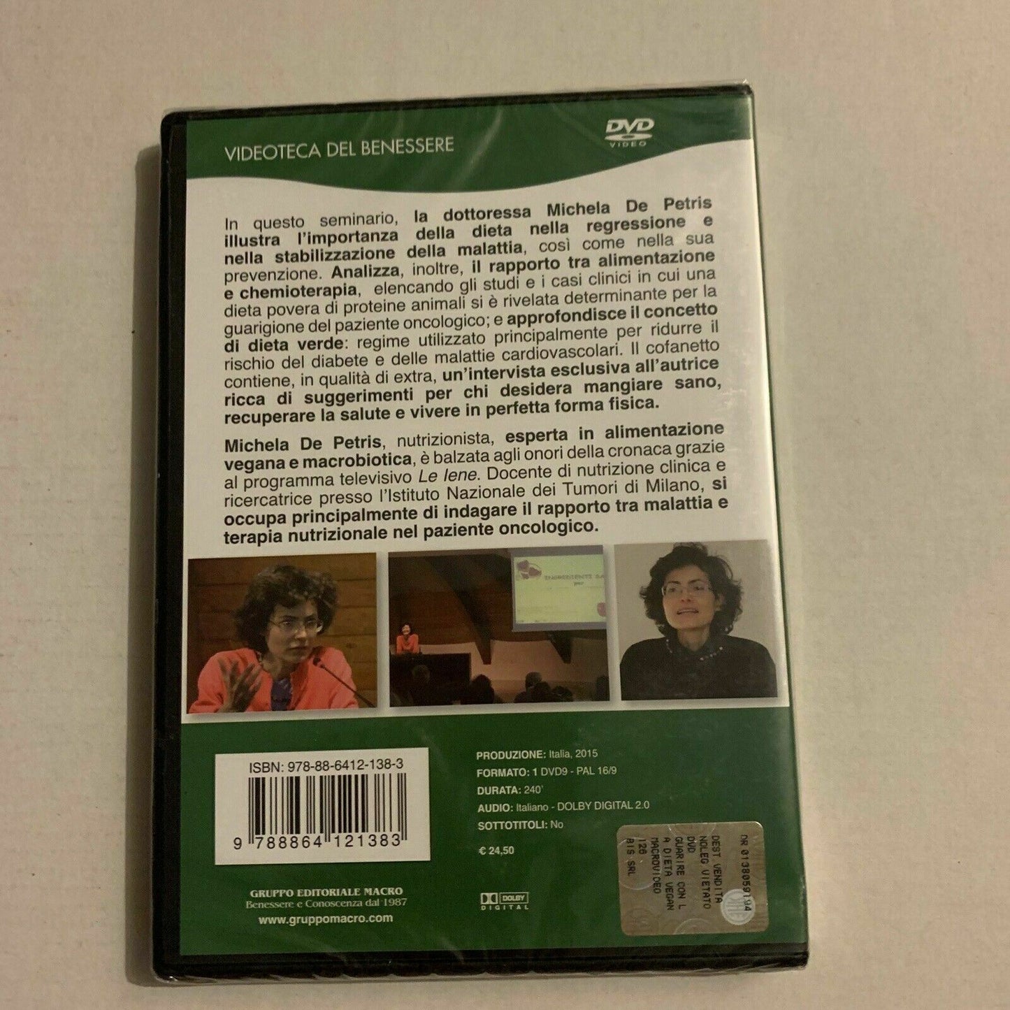 *New* Michela De Petris - Guarire Con La Siesta Vegan (DVD, 2015) Region 2