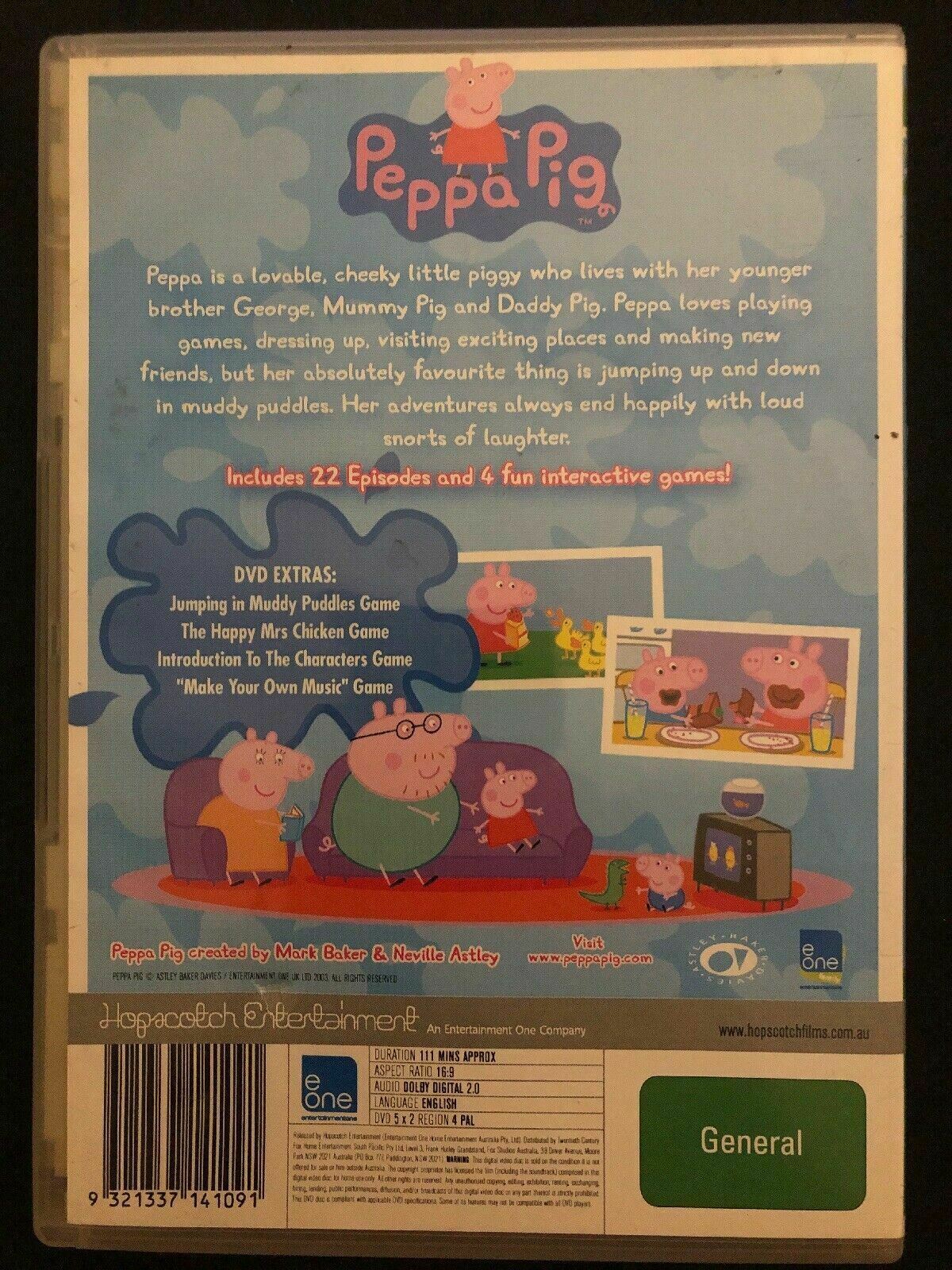 Peppa Pig - Piggy Back Pack : Collection 1 Muddy Puddles & Flying A Kite (DVD)