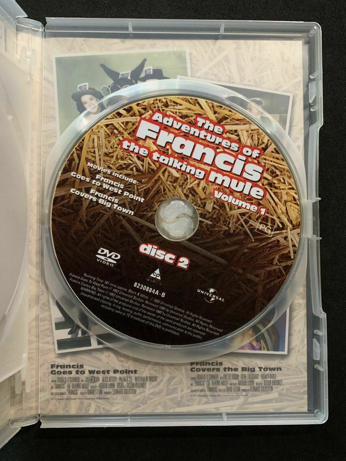 The Adventurers Of Francis The Talking Mule : Vol 1 (DVD, 2005, 2-Disc Set)