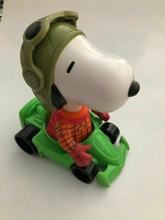 SNOOPY RACE CAR DRIVER Genuine Official McDonald's Figurine Promotion Toy