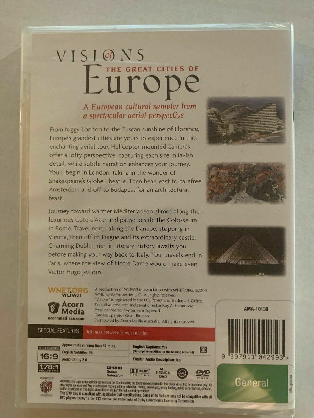 *New Sealed* Visions of the Great Cities of Europe (DVD)