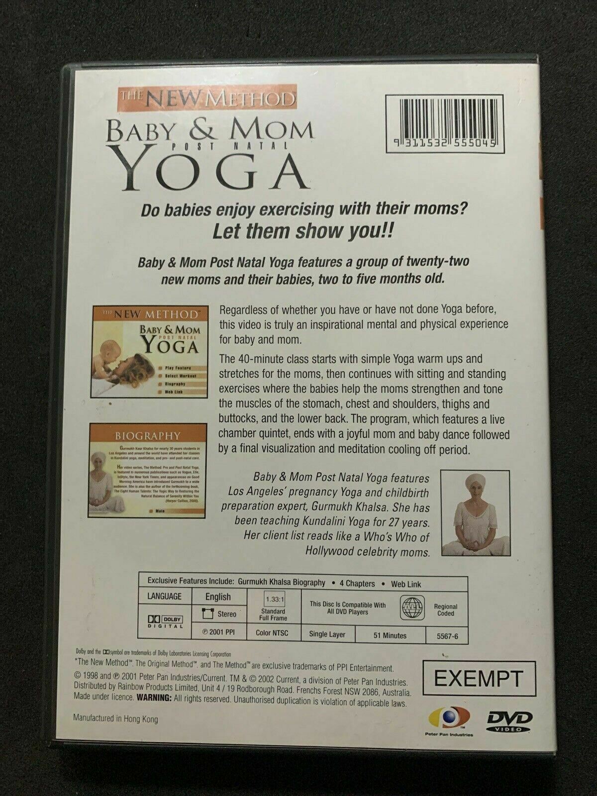The New Method - Baby Mom Post Natal Yoga (DVD)