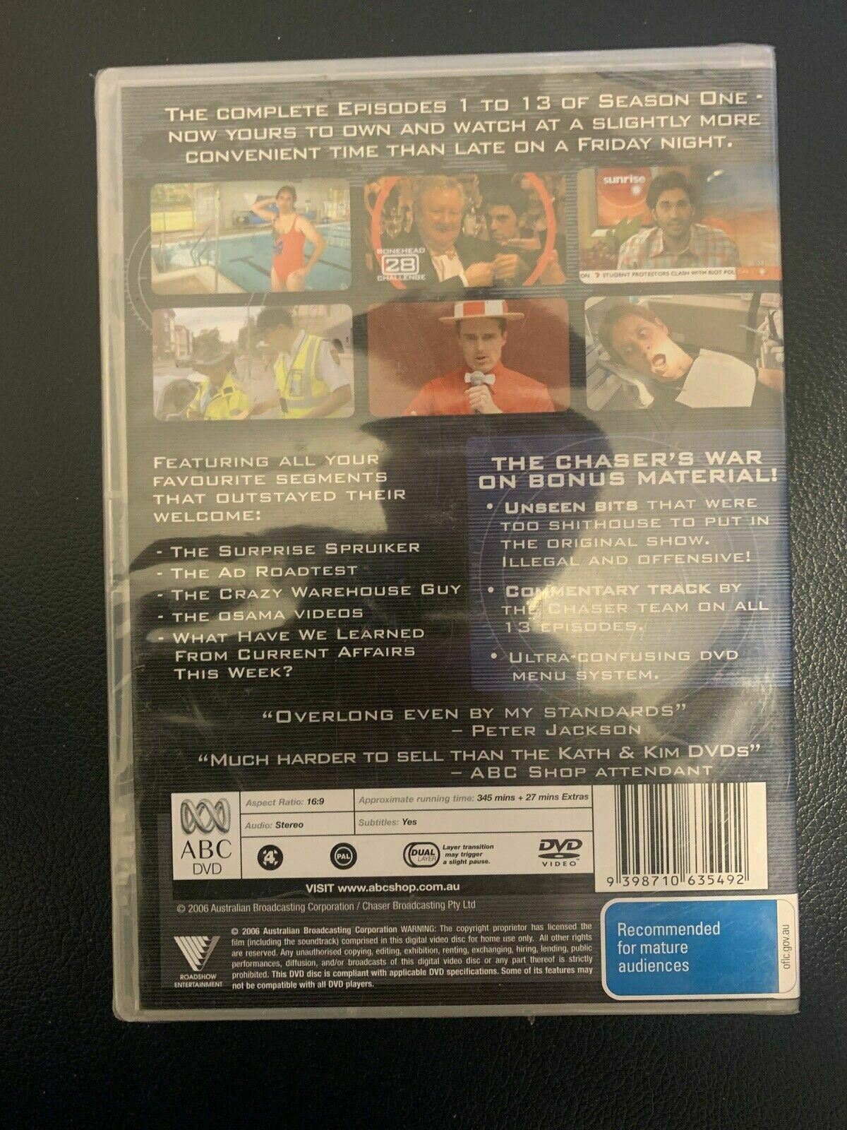 *New Sealed* The Chaser's War on Everything : Season 1 : Vol 1 (DVD, 2-Disc Set)