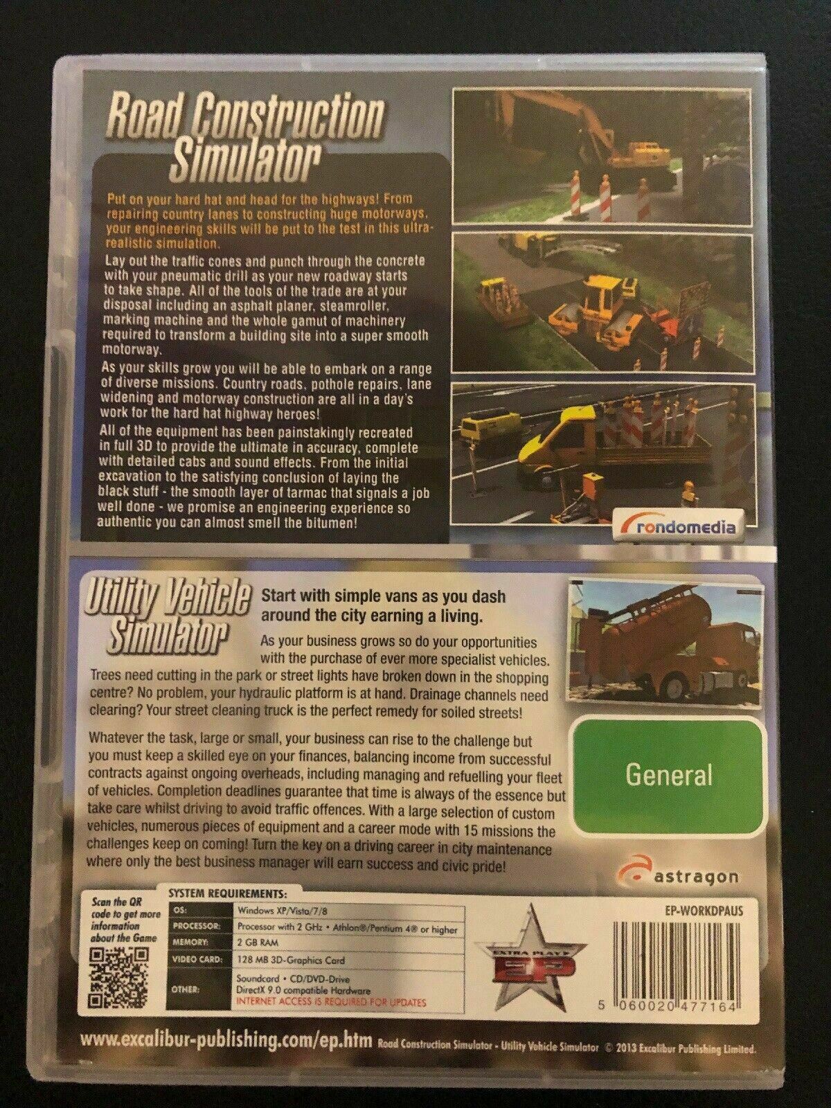 Workman 2x Pack - Road Construction + Utility Vehicle Simulator Windows PC Game