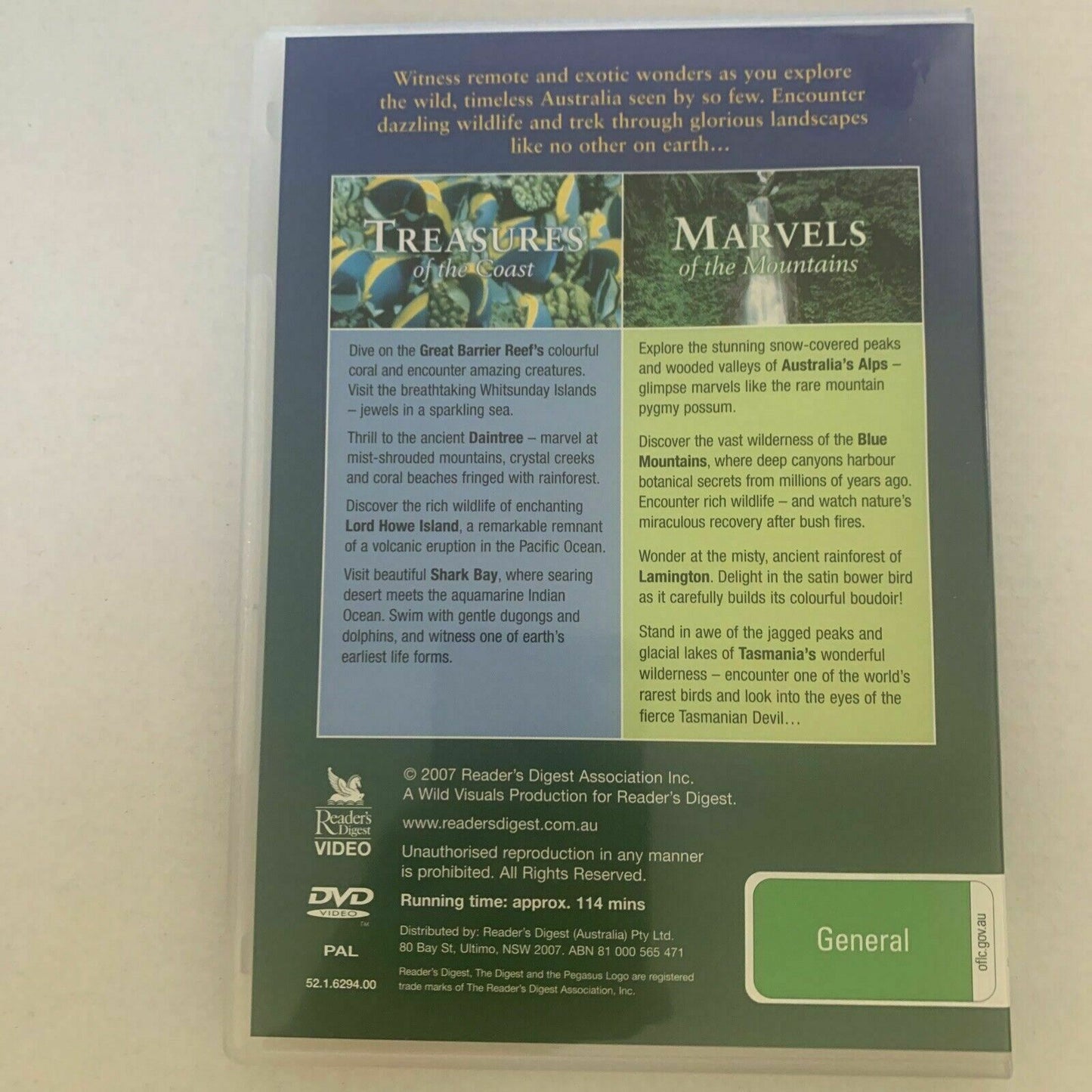 Wonders Of Australia's National Parks - Marvels Of The Mountain (DVD, 2007)