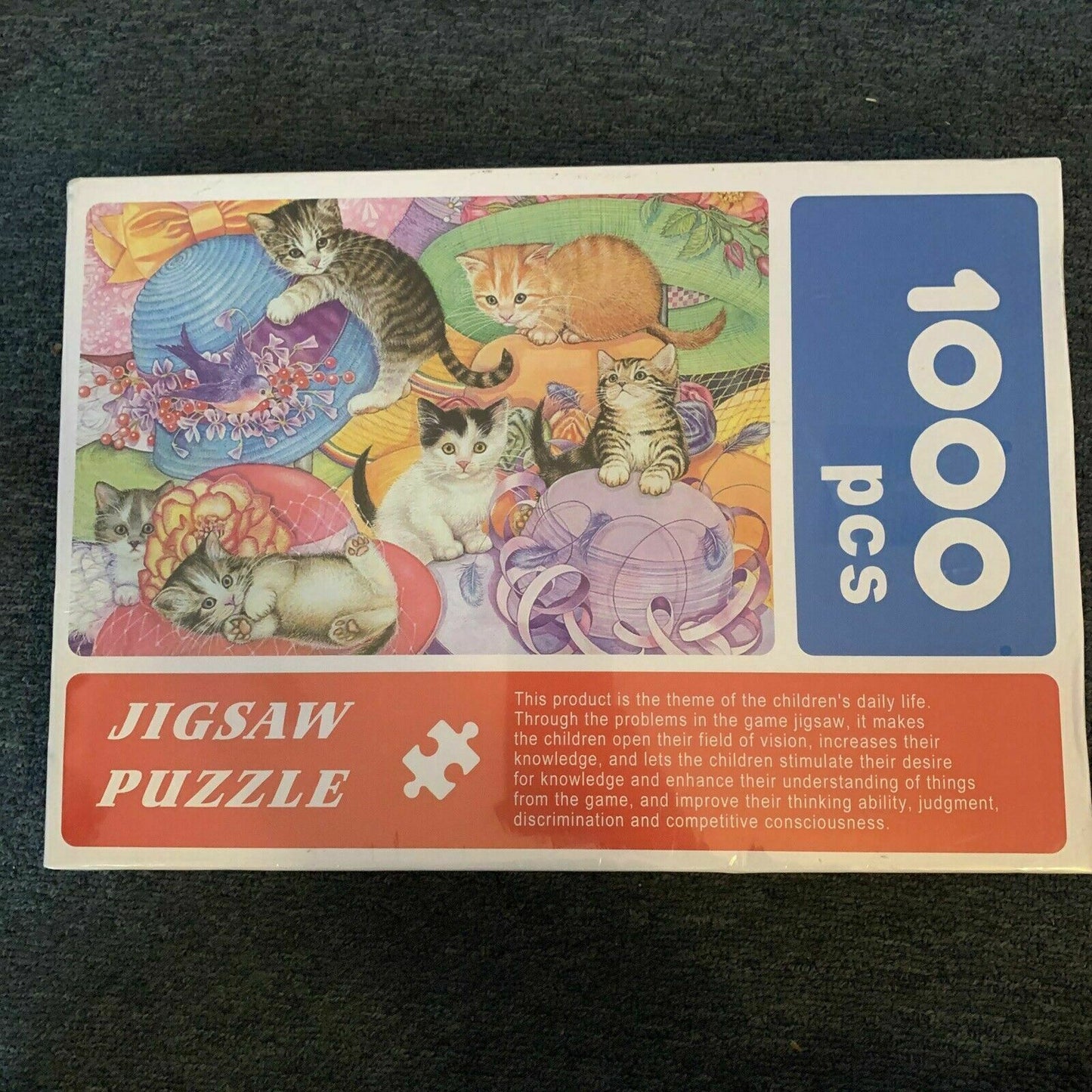*New Sealed* Cats & Hats 1000 Jigsaw Puzzle Pieces 50x75cm