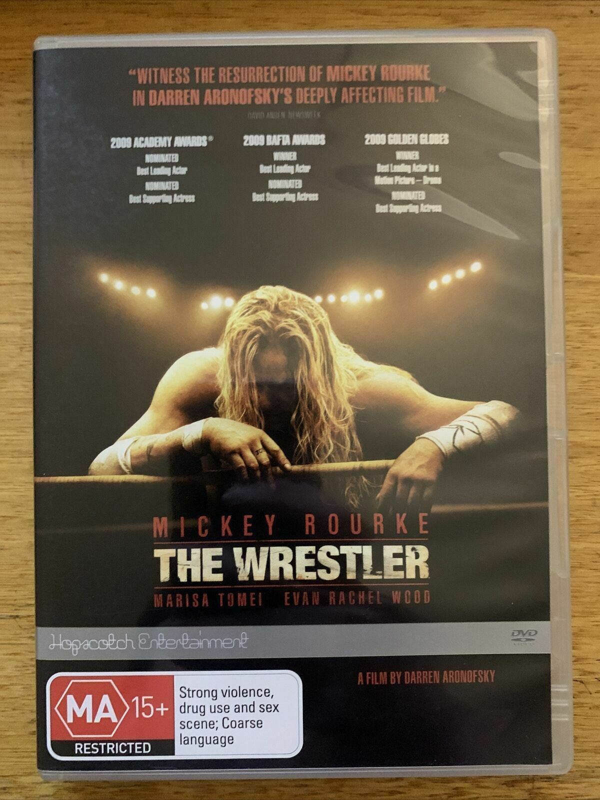 The Wrestler (DVD, 2009) Evan Rachel Wood, Marisa Tomei, Mickey Rourke. Region 4