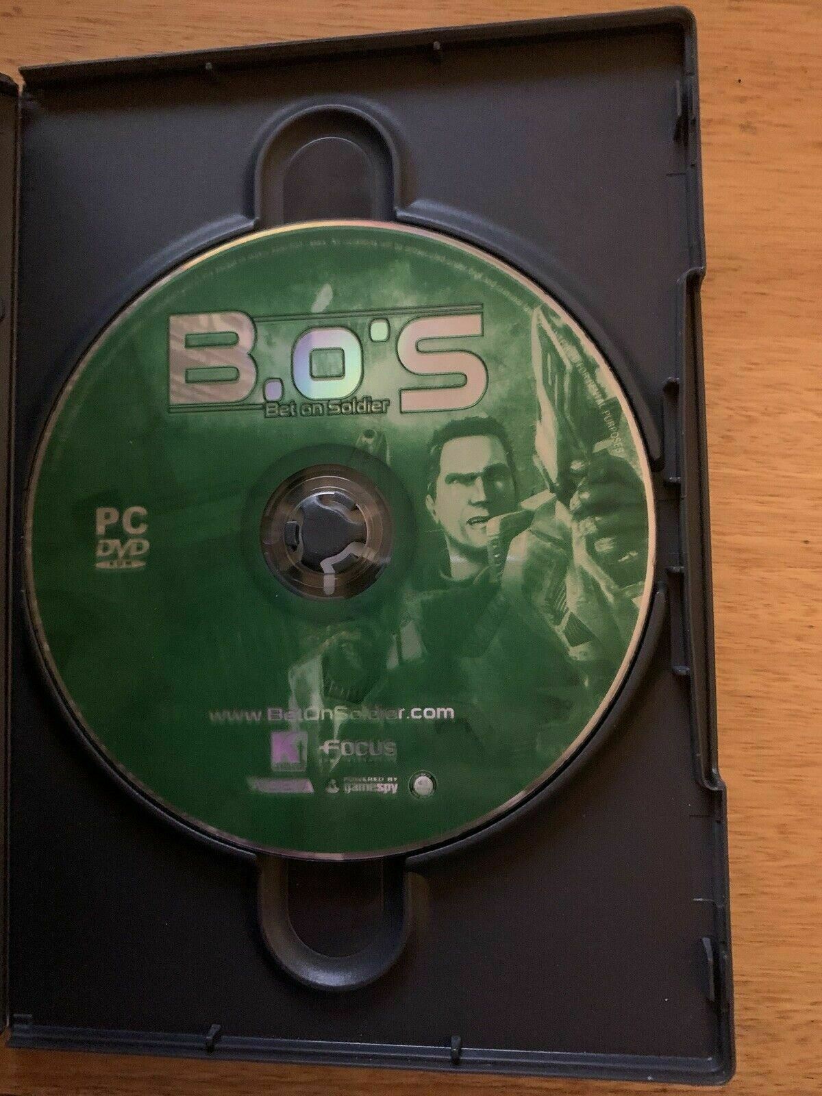 B. O. S. Bet On Soldier - PC DVD Windows Game