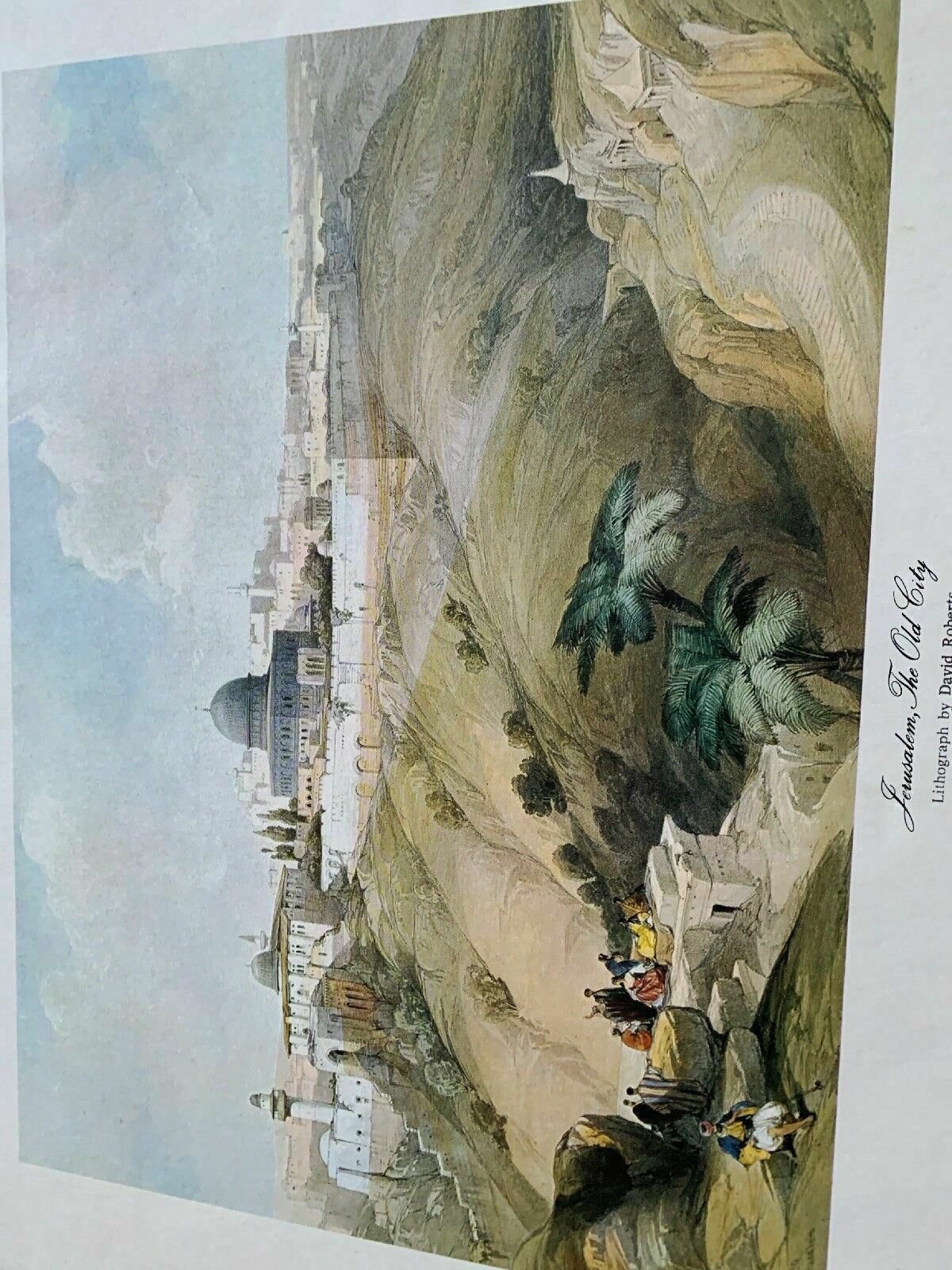 Jerusalem, The Old City Lithograph By David Roberts