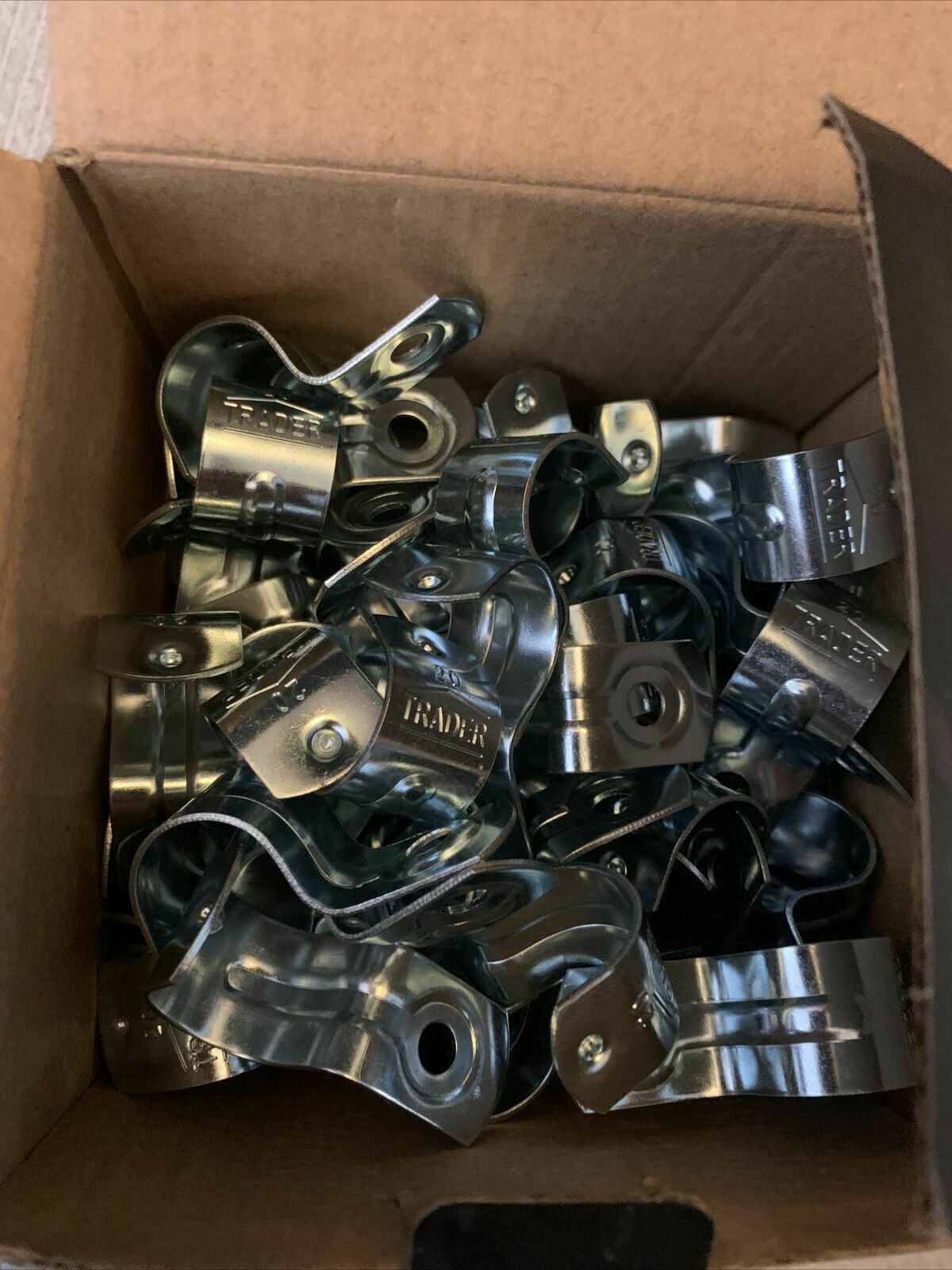 Hyena Half Saddle 20mm 100x Hook Zinc Plated with 6.5mm hole Electrical Conduit