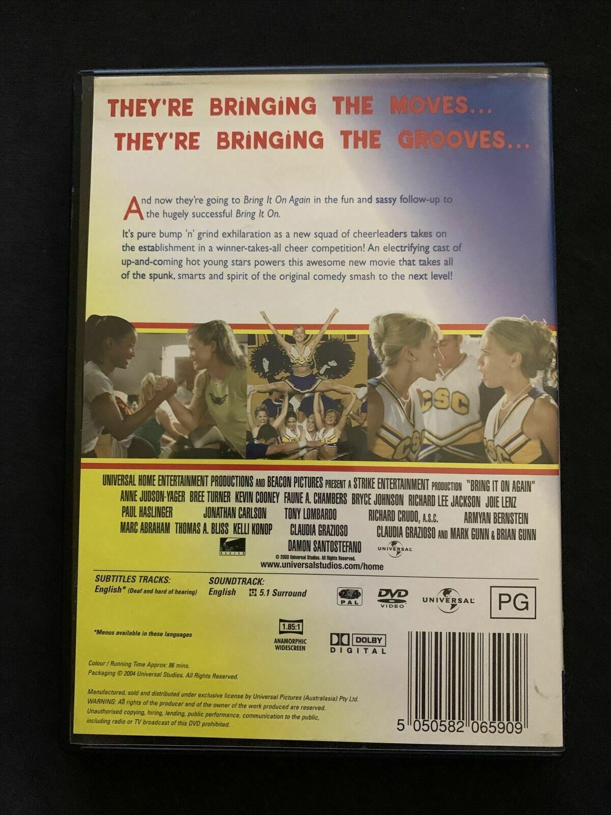Bring It On Again (DVD, 2004) Region 4