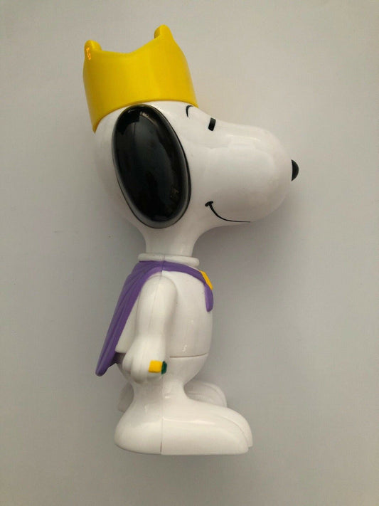 SNOOPY KING McDonalds Peanuts Large Build a Happy Meal Toy FIGURINE in Packet