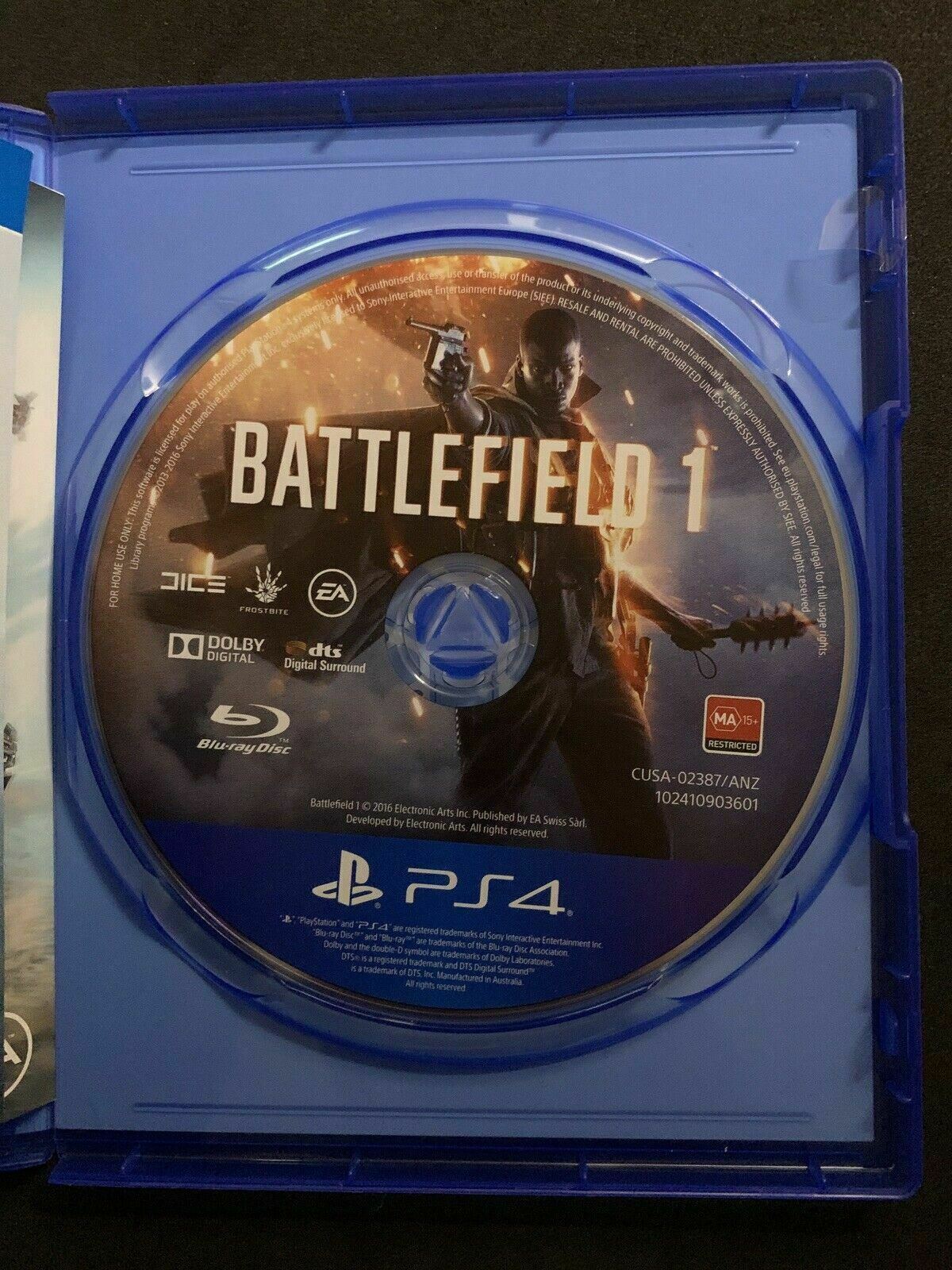 Battlefield 1 (PlayStation 4, 2016)