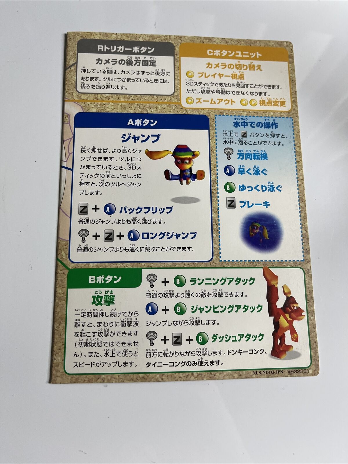 Donkey Kong 64 Nintendo 64 NTSC-J JAPAN N64 Game + Trading Card Complete