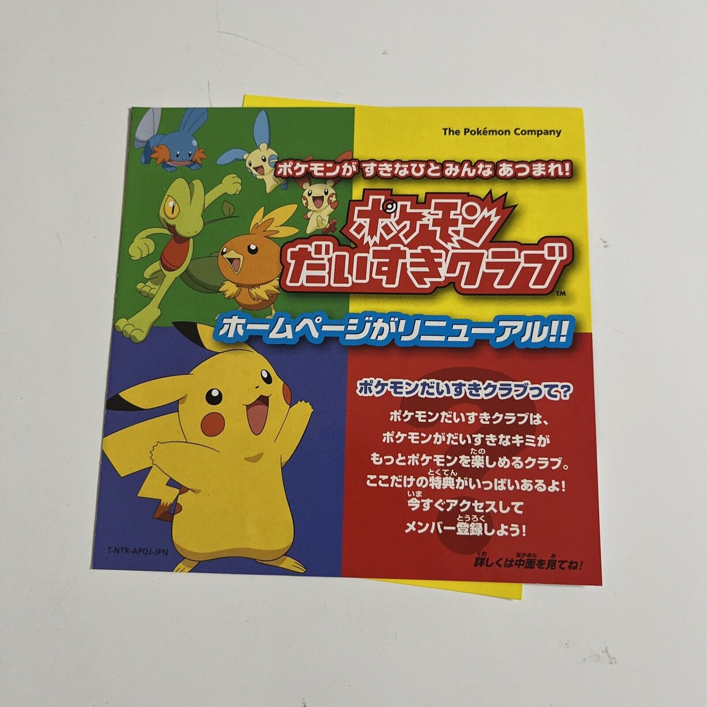 Pokemon Dash Nintendo DS JAPAN Game NDS Complete