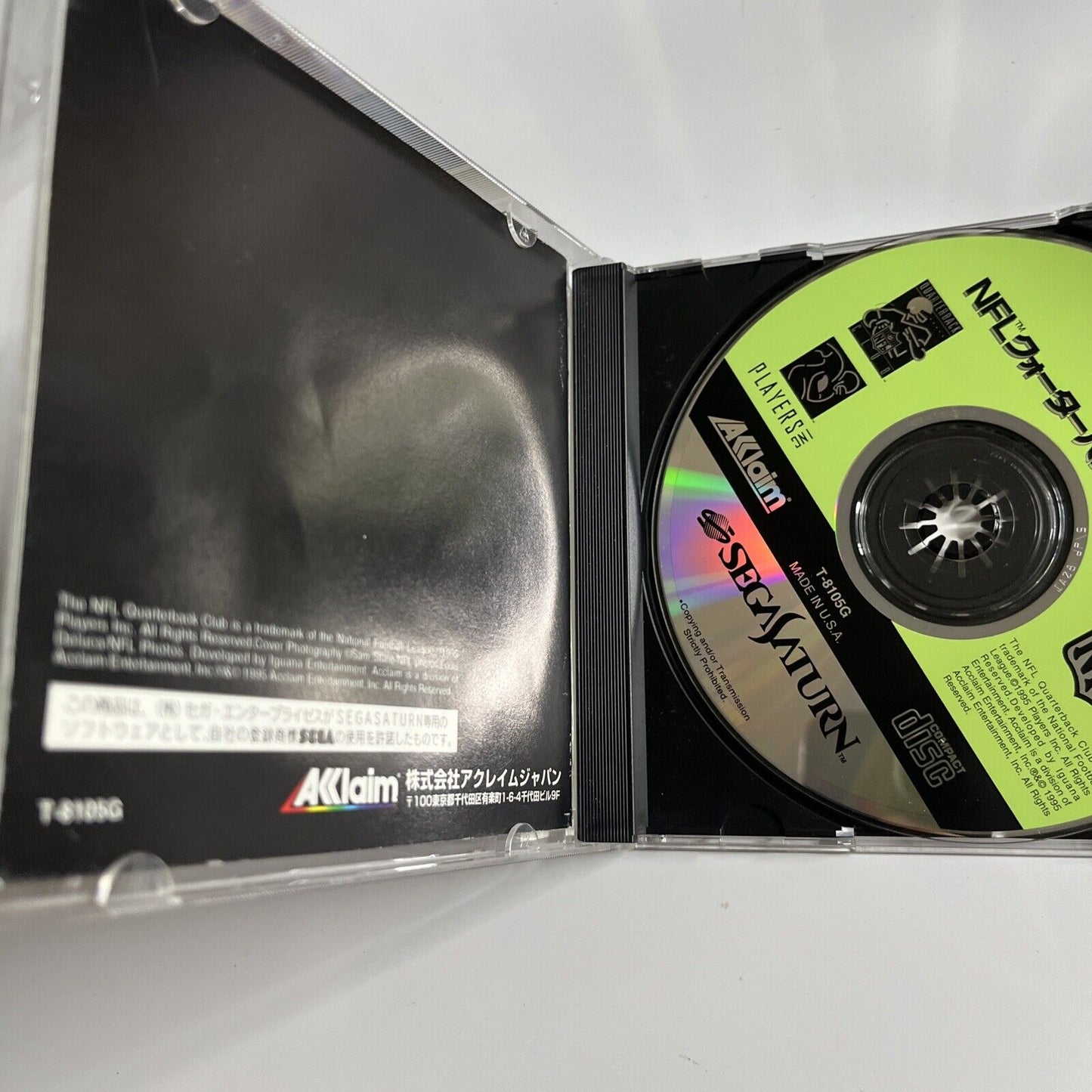 NFL Quarterback Club 96 Sega Saturn SS NTSC-J JAPAN Game Complete