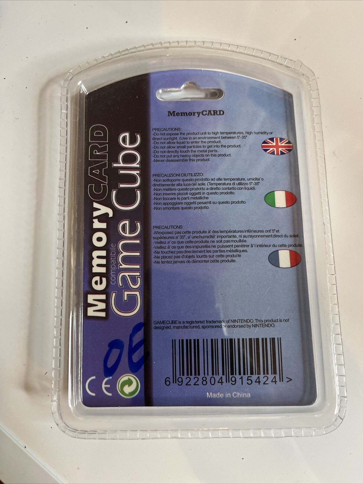 GameCube 4MB Memory Card 59 Blocks NEW Sealed