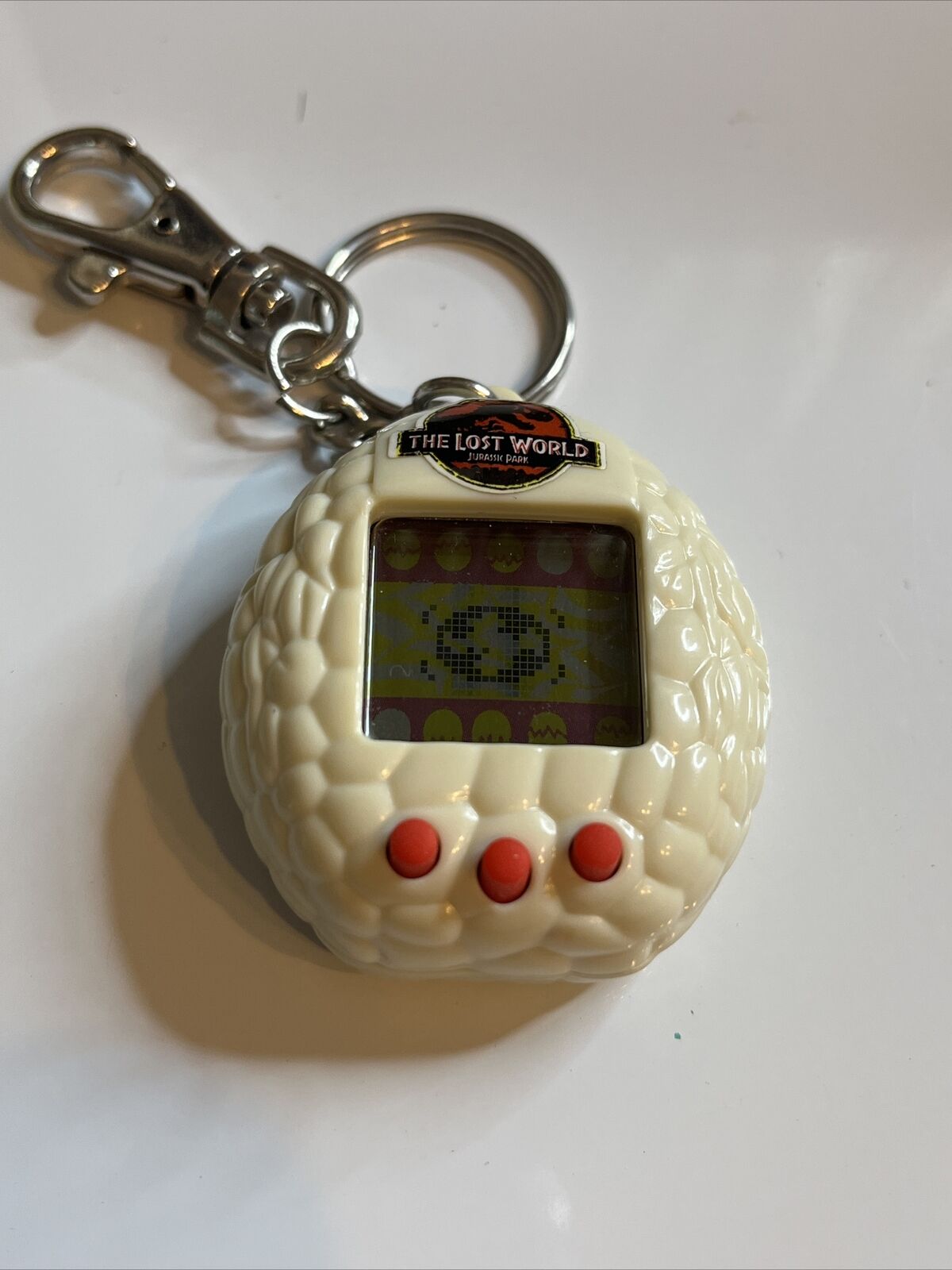 Jurassic Park The Lost World Tamagotchi Virtual Pet White 1997 Electronic Pet