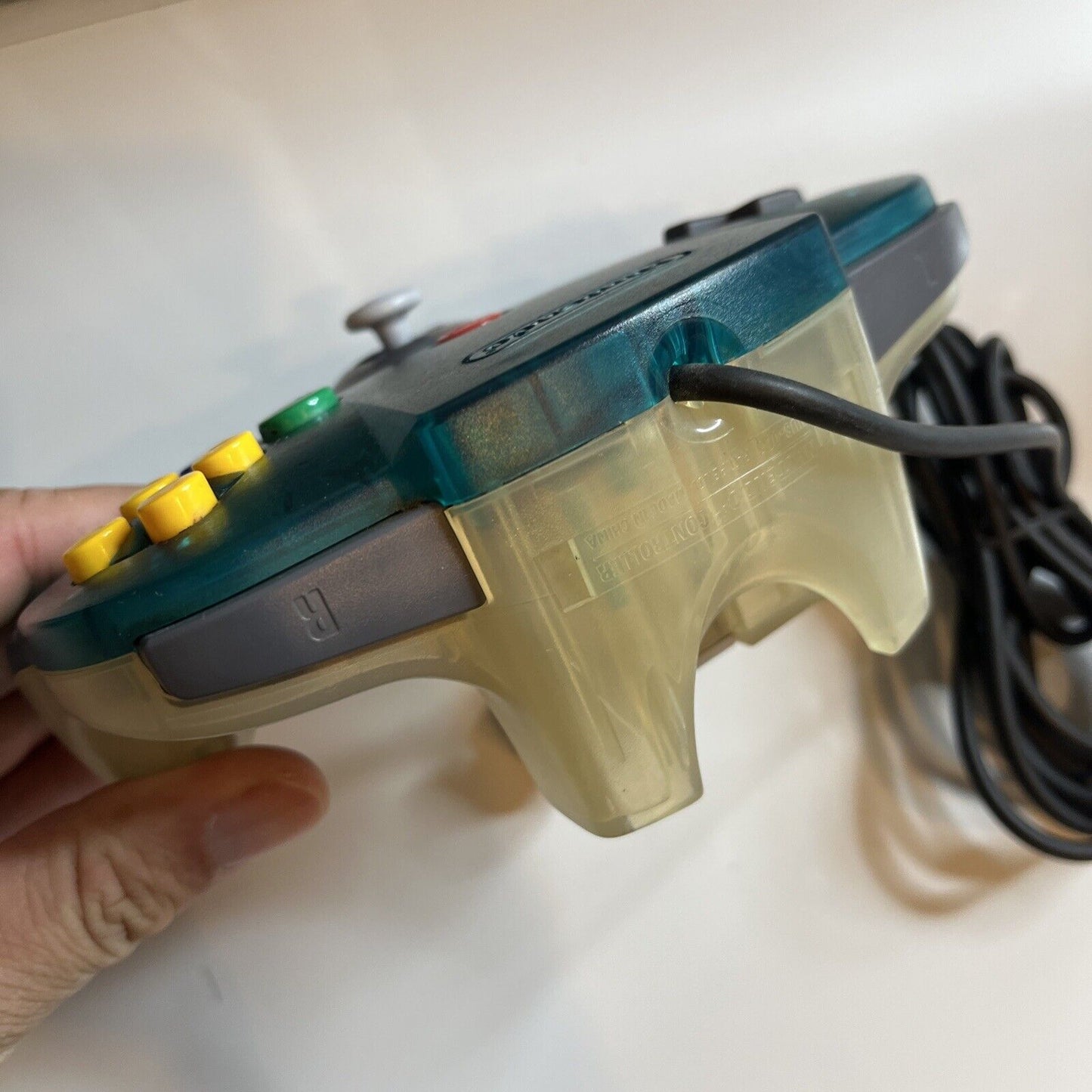 Genuine Nintendo N64 Controller Emerald Green and Clear NUS-005