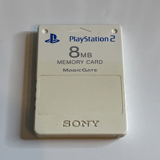 Genuine Official Sony PlayStation PS2 8 MB Memory Card White