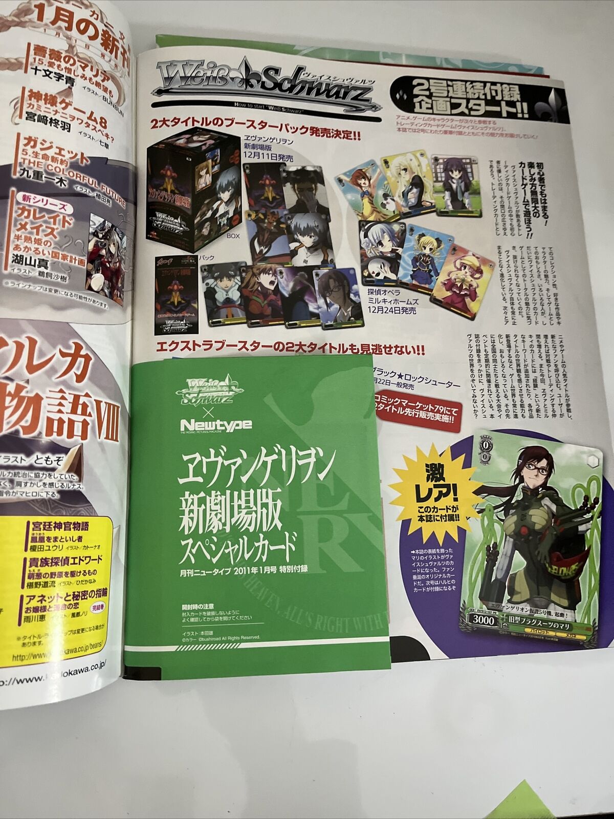 NewType Magazine January 2011 Japanese Anime Manga Calendar Otometype StarDriver