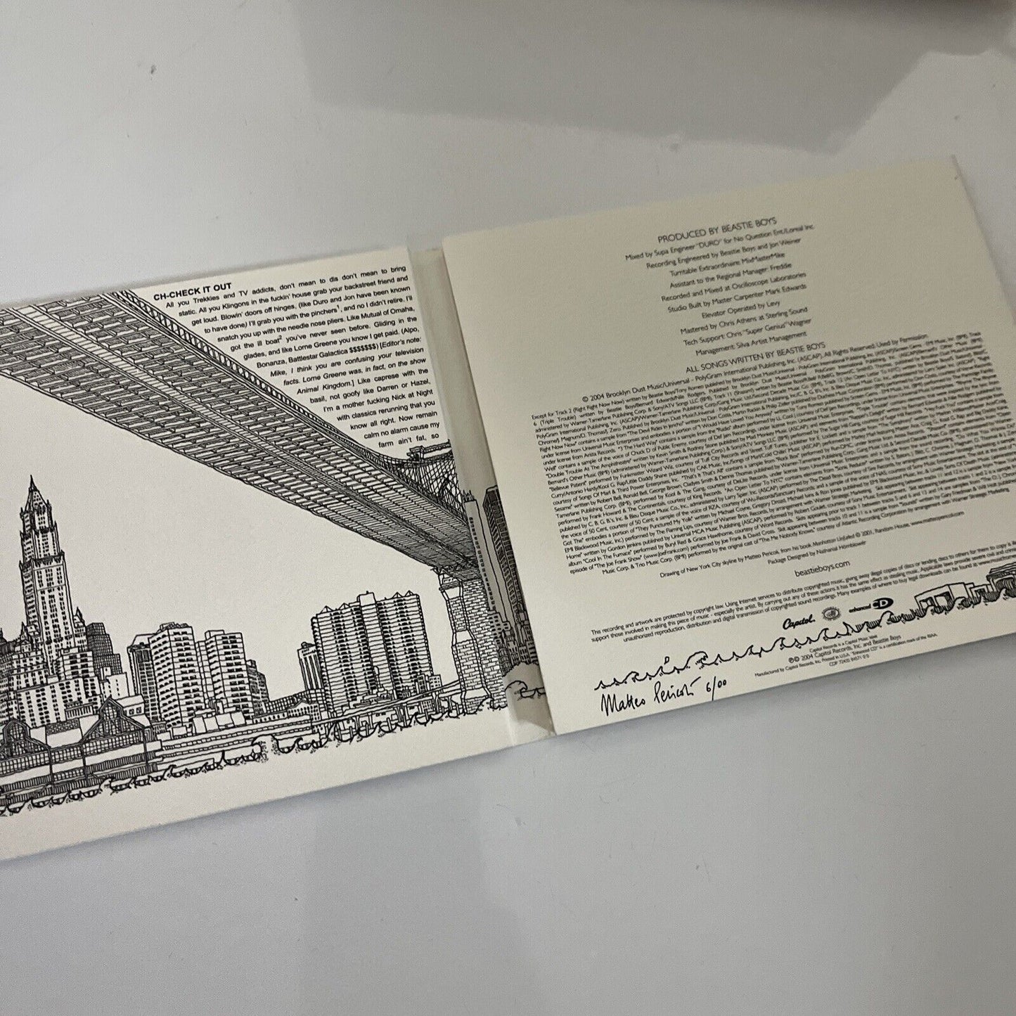 To the 5 Boroughs by Beastie Boys (CD Enhanced, 2004) Digipak with Slipcover