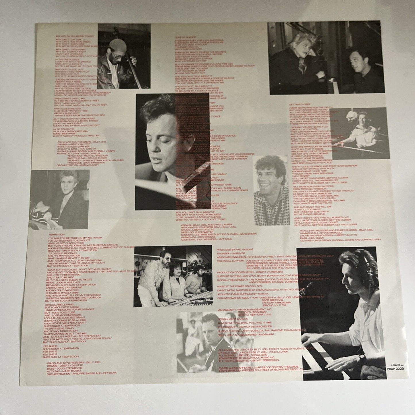 Billy Joel – The Bridge 1986 LP Vinyl Record Obi Japan 28AP 3220