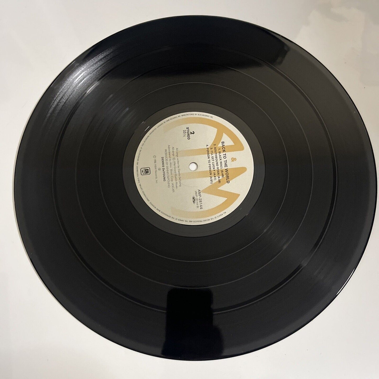 Dennis DeYoung – Back To The World 1986 LP Vinyl Record Obi Japan AMP-28144