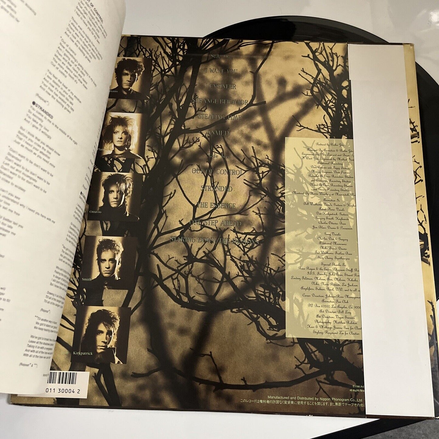 Animotion – Strange Behavior LP 1986 Vinyl Obi Japan Mercury Records 28PP-1019