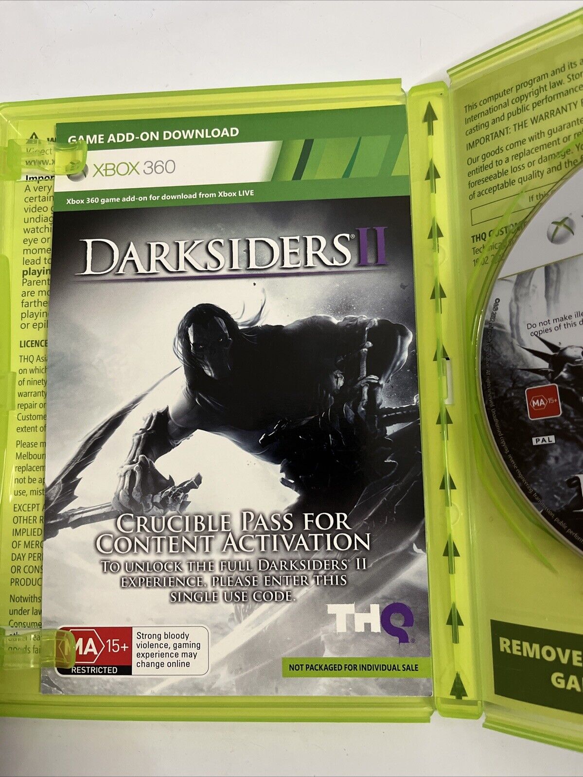 Darksiders 2 Microsoft XBOX 360 PAL 2012 Complete