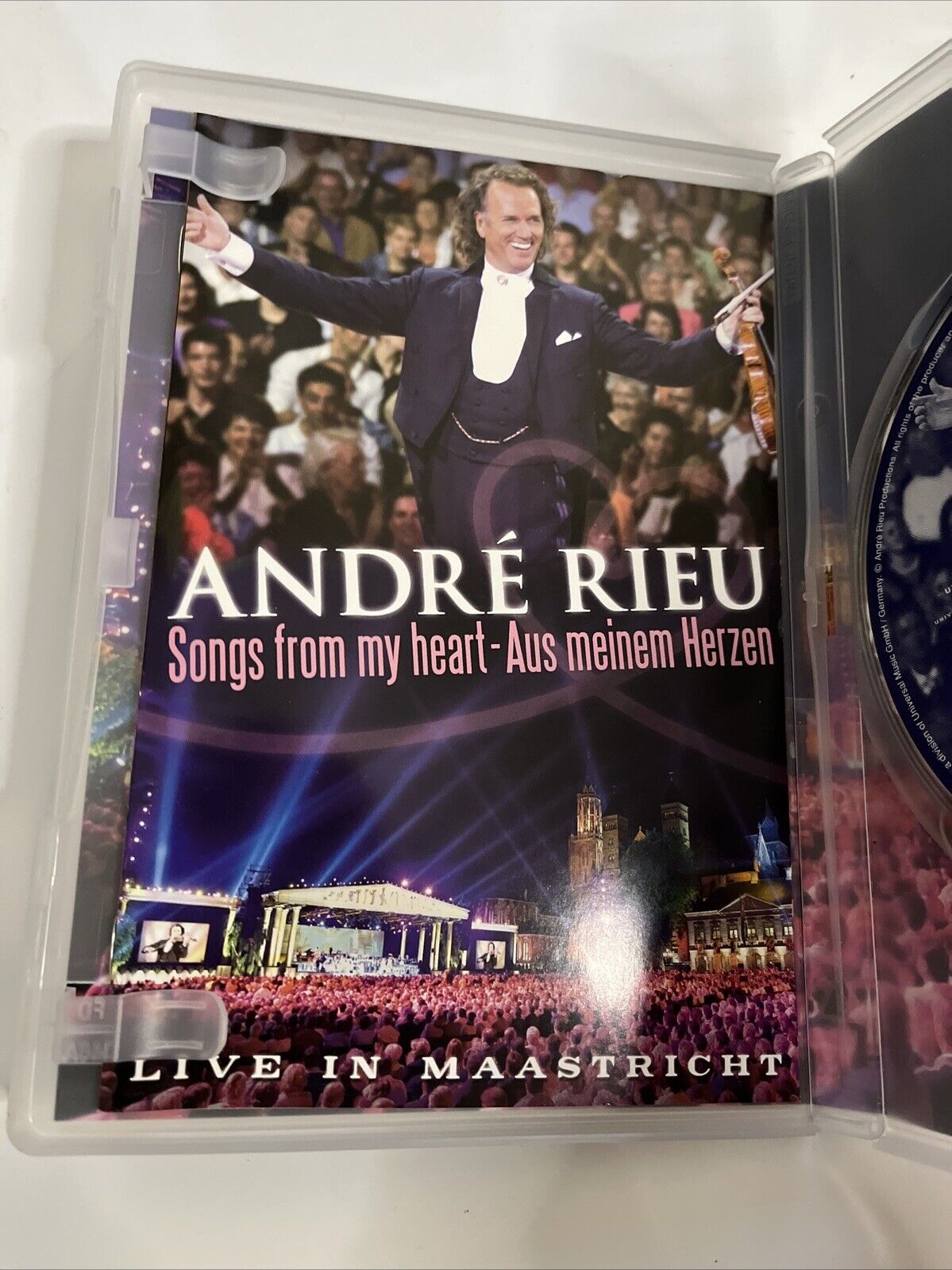 André Rieu – Songs From My Heart - Aus Meinem Herzen (DVD, 2005) All Regions