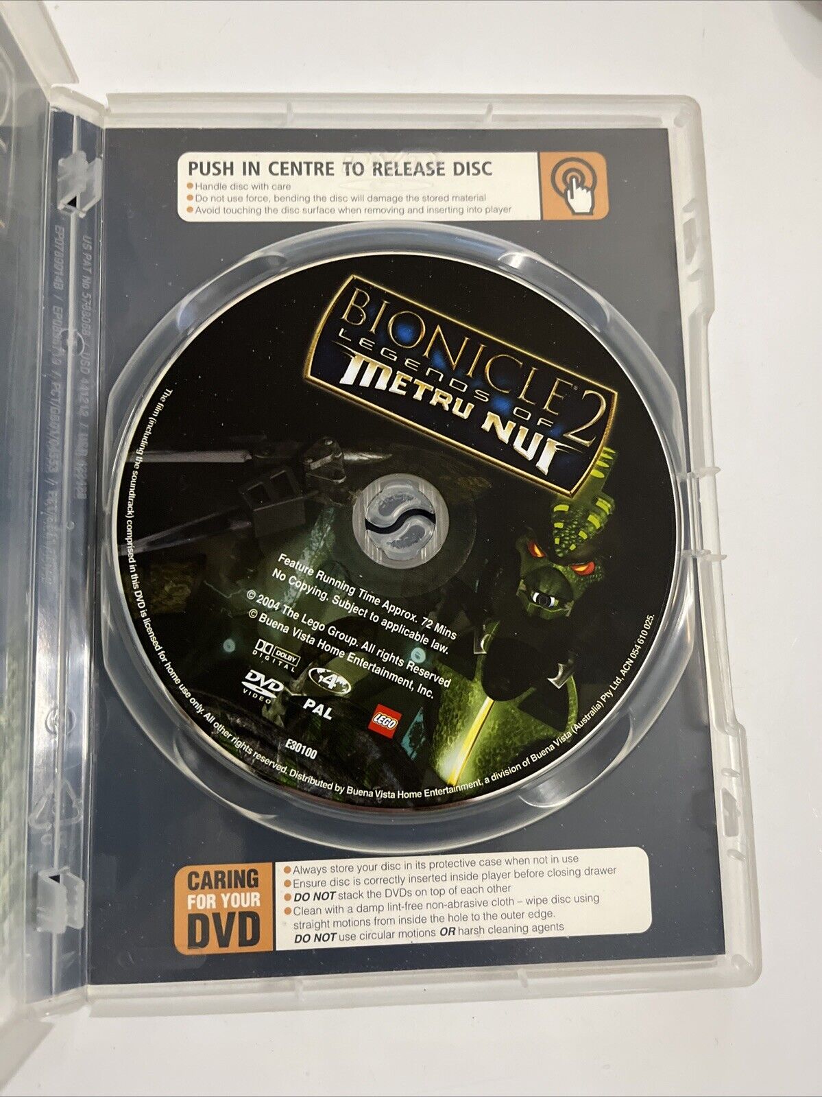 Bionicle 2 Legends of Metru Nui (DVD, 2004) Animated Film Region 4