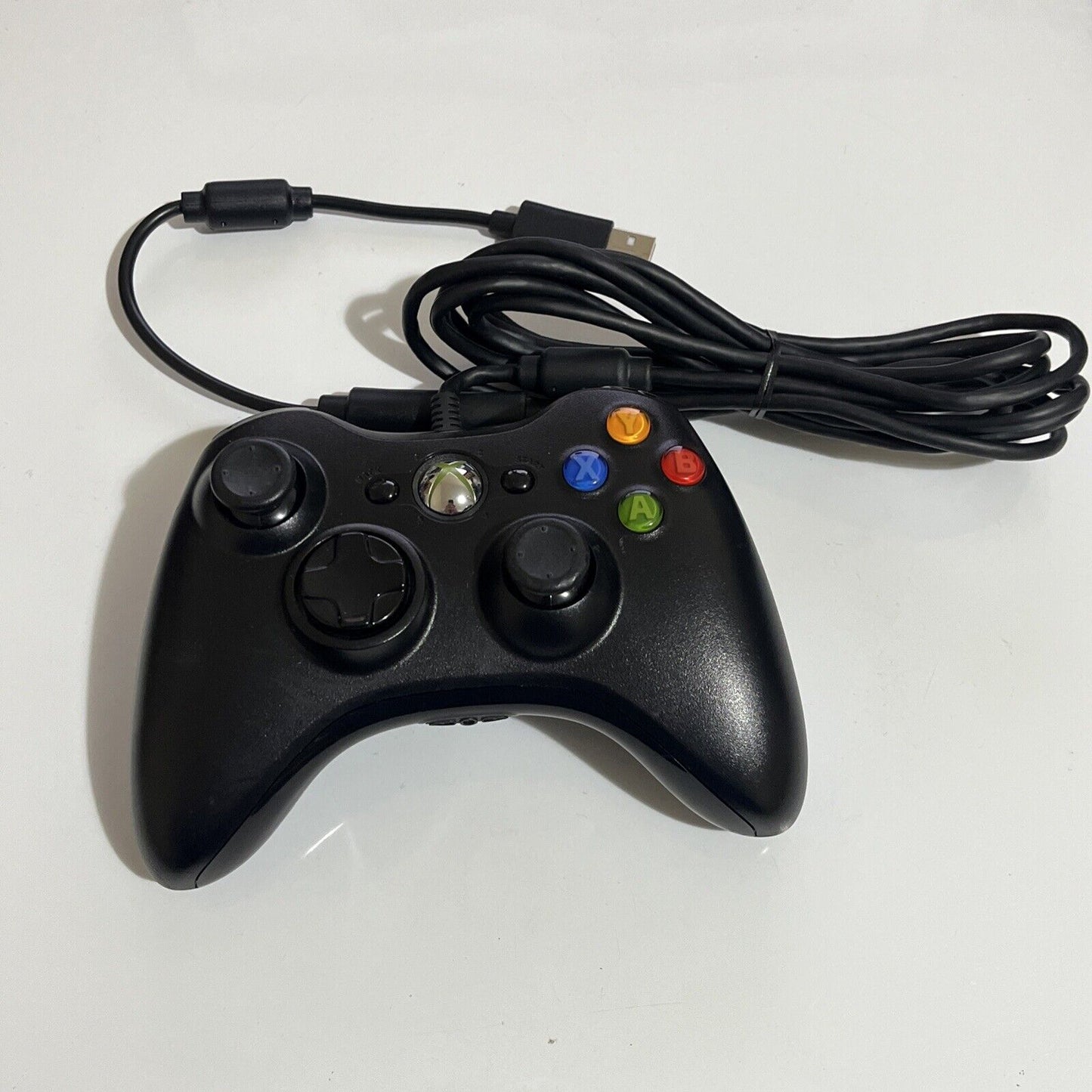 Genuine Official Microsoft XBOX 360 Controller Wired USB Black