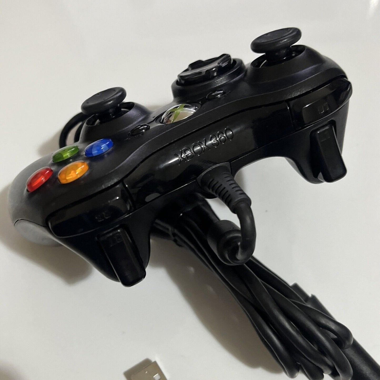 Genuine Official Microsoft XBOX 360 Controller Wired USB Black