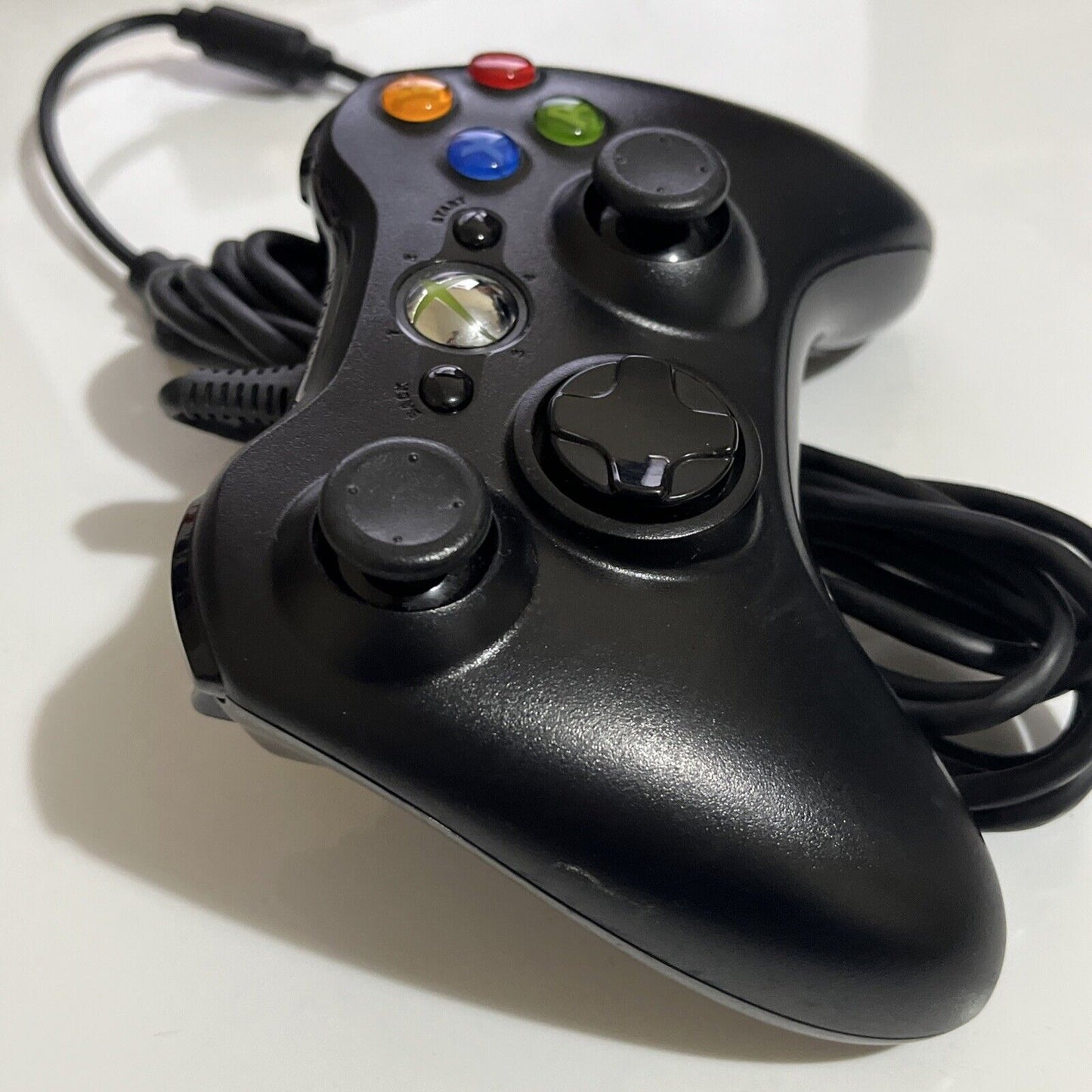 Genuine Official Microsoft XBOX 360 Controller Wired  USB Black