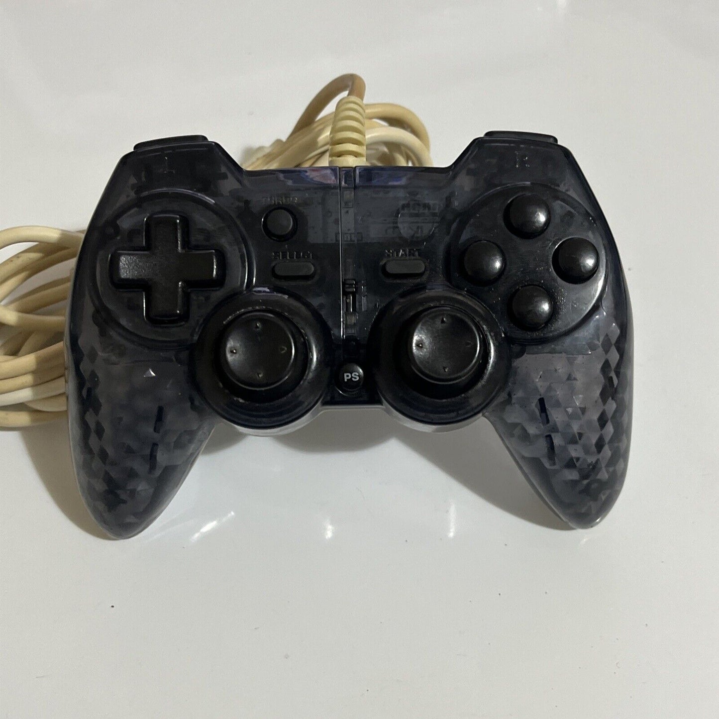 Hori Pad Mini 3 Rapid TurboFire Wired USB for Sony PlayStation 3 PS3 Clear Black