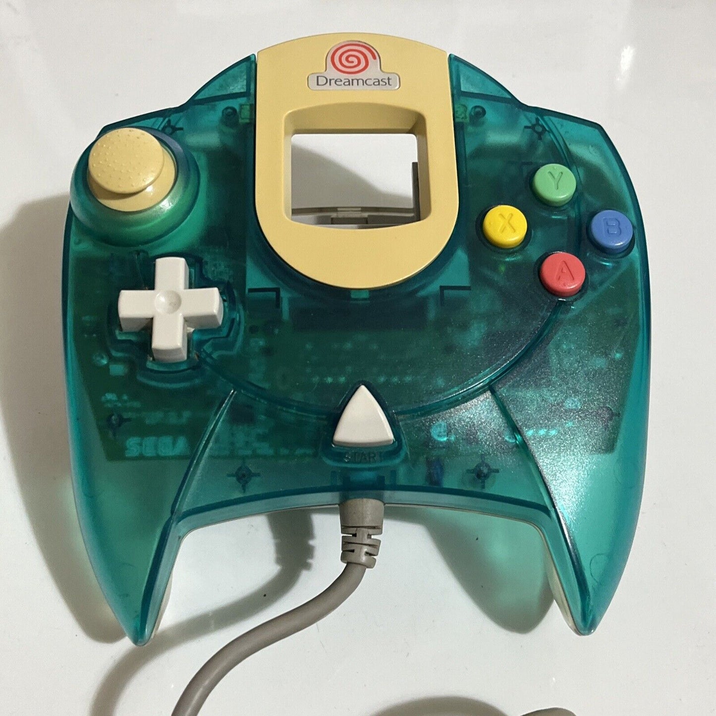 Official Genuine Sega Dreamcast Controller Aqua Transparent HKT-7700