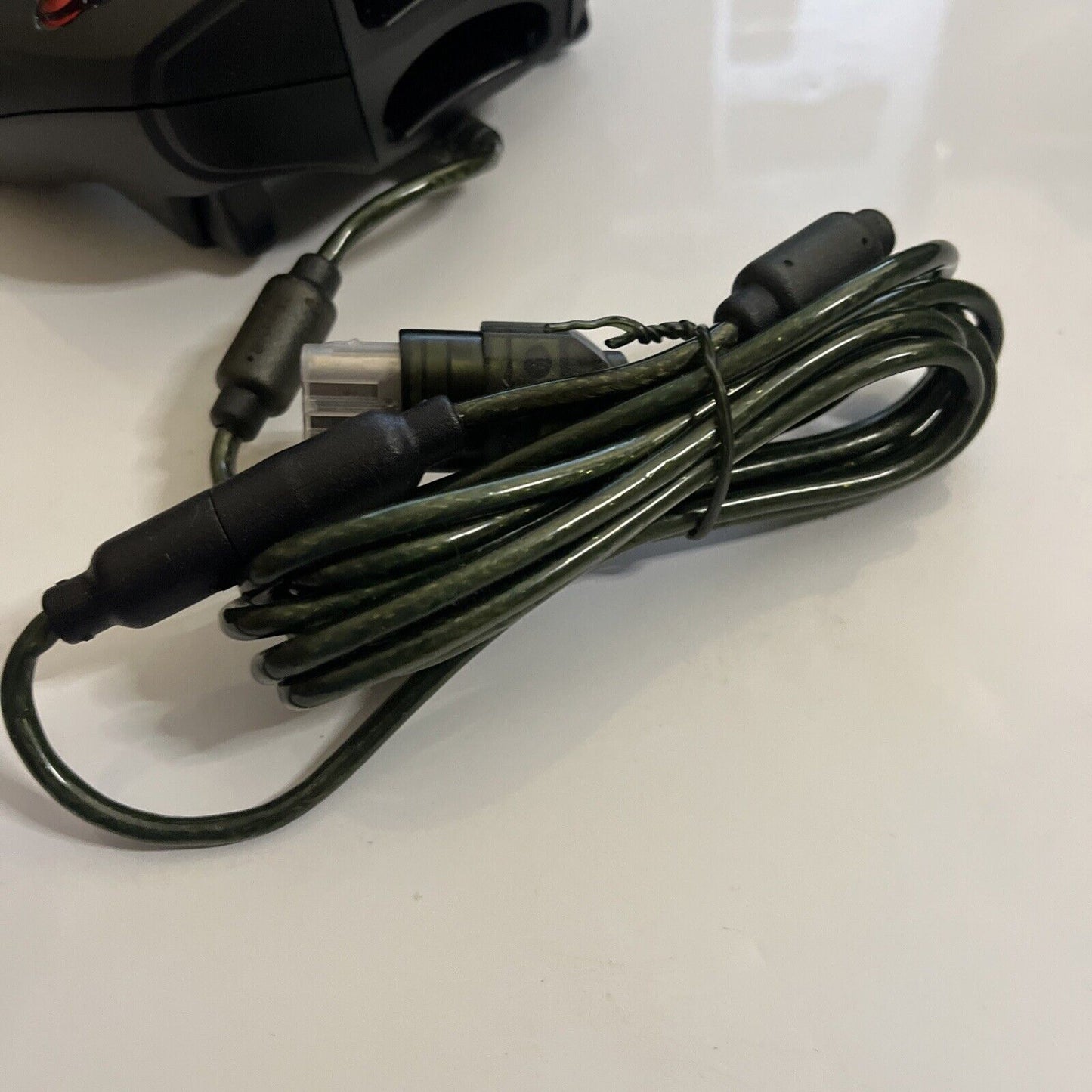 Genuine Official Microsoft XBOX Original Controller Black Wired X08-19383