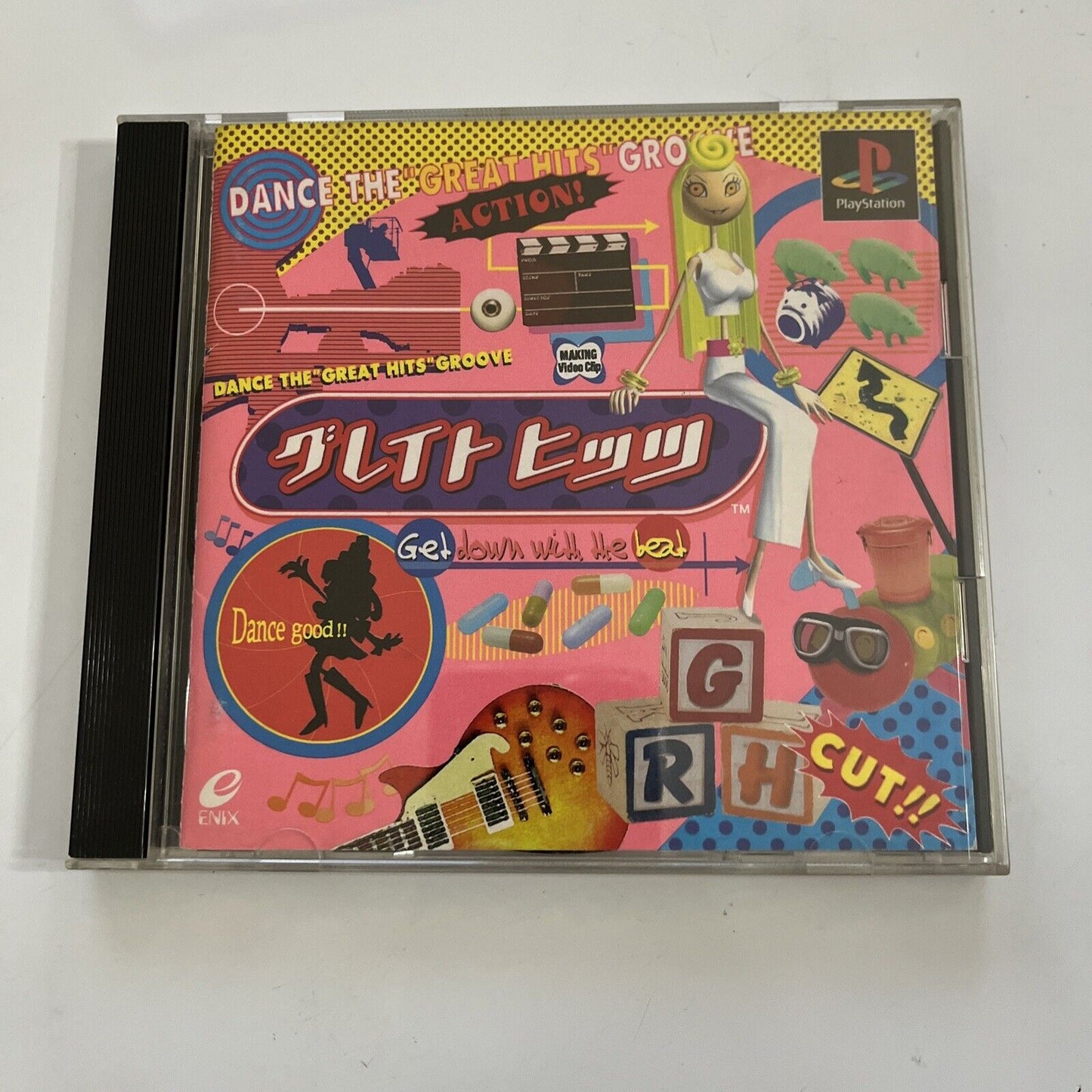 Great Hits : Music Dance Game PS1 Sony PlayStation NTSC-J JAPAN Enix 1998