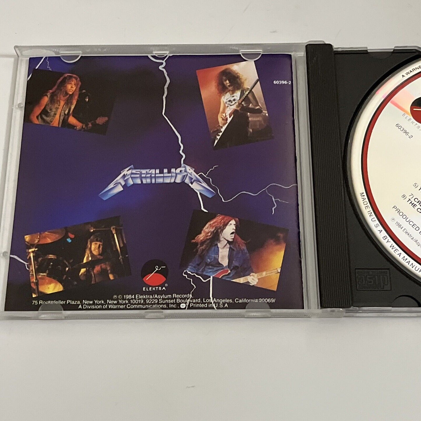 Ride the Lightning by Metallica (CD, 1987) Album Elektra Records