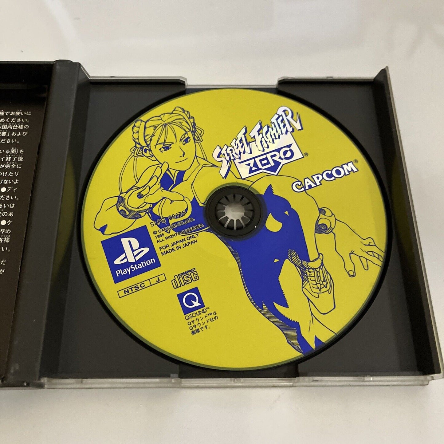 Street Fighter Zero PS1 Sony PlayStation NTSC-J JAPAN 1995 Capcom Fighting Game