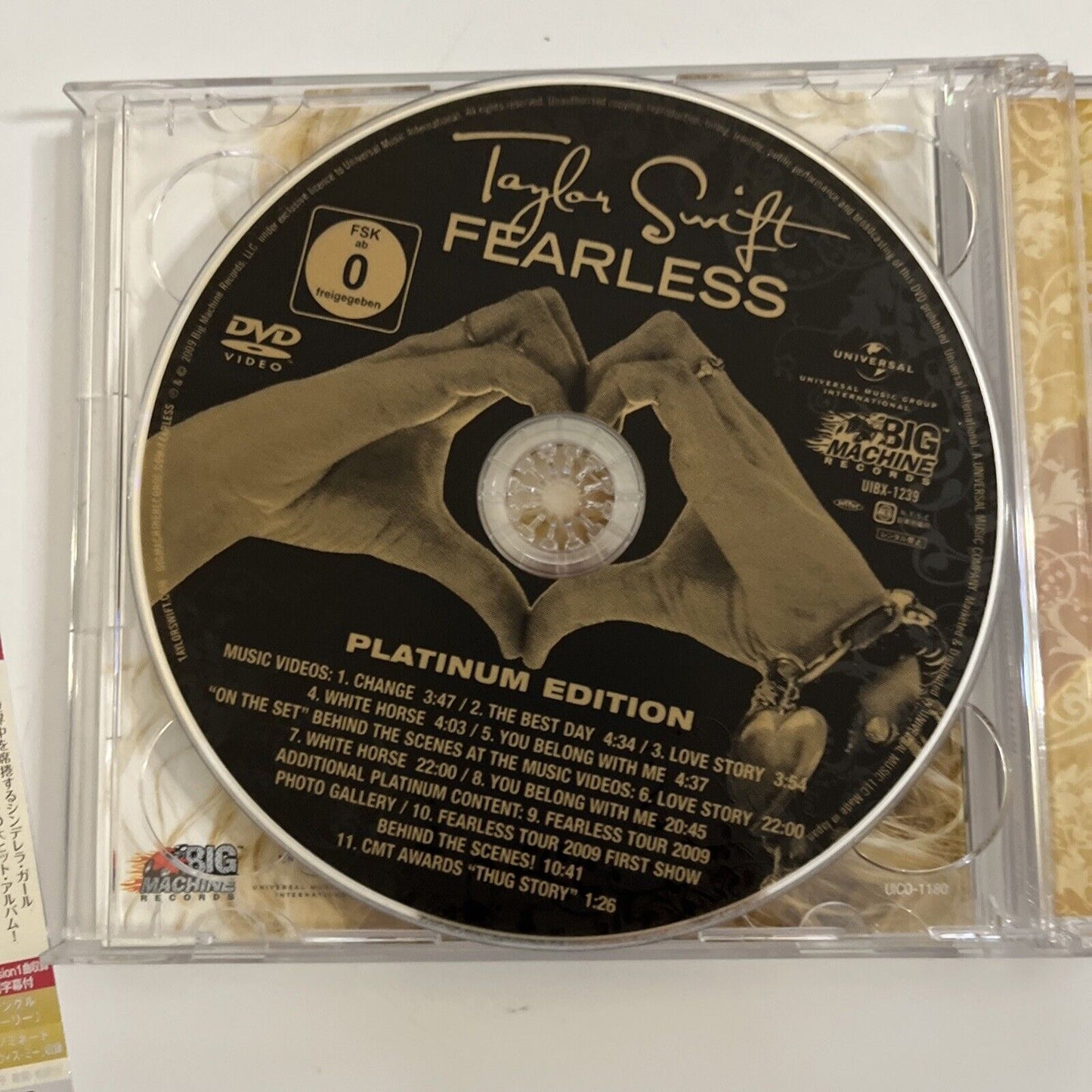 Taylor Swift – Fearless Japan Limited Platinum Edition CD + DVD 2009