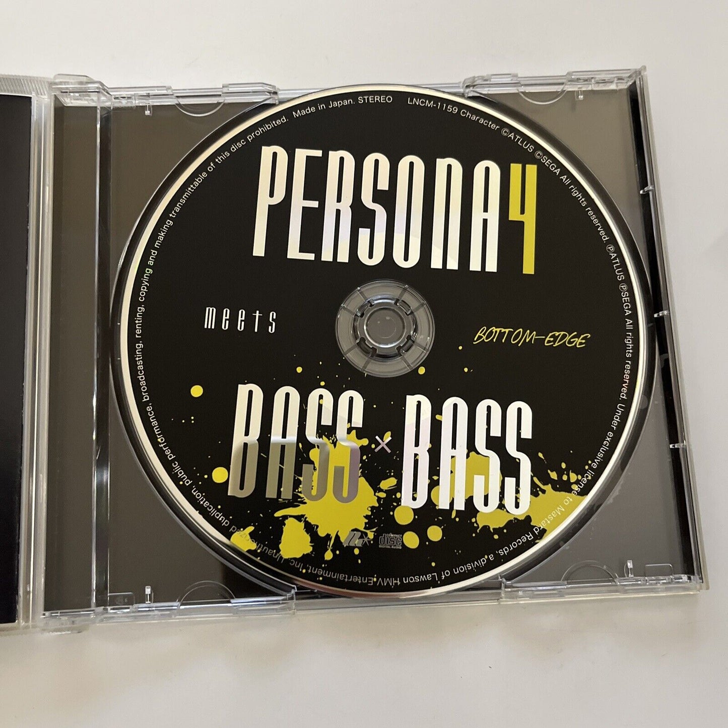 Persona 4 Meets BASS x BASS (CD, 2016) Video Game Music Soundtrack Obi Japan