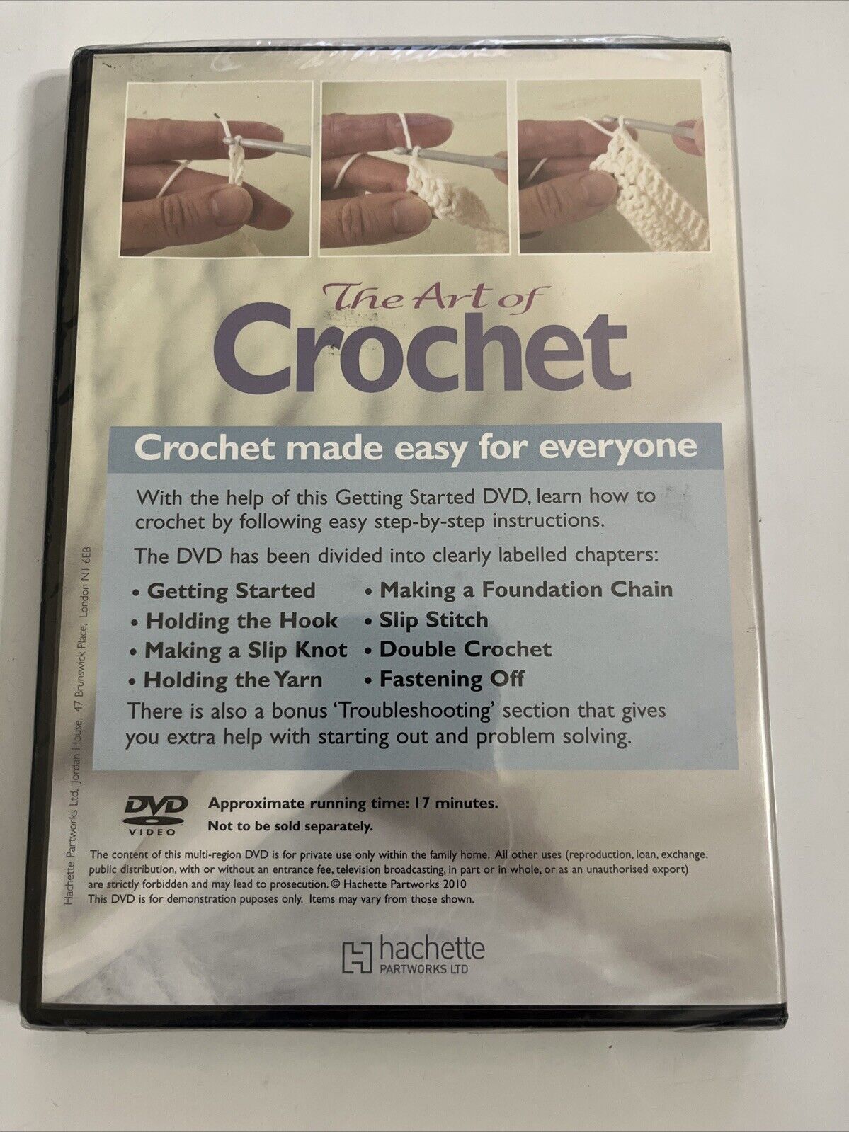 The Art Of Crochet DVD All Regions NEW Sealed