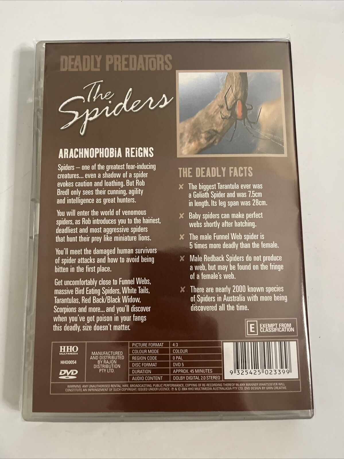 Deadly Predators The Spiders (DVD) All Regions NEW
