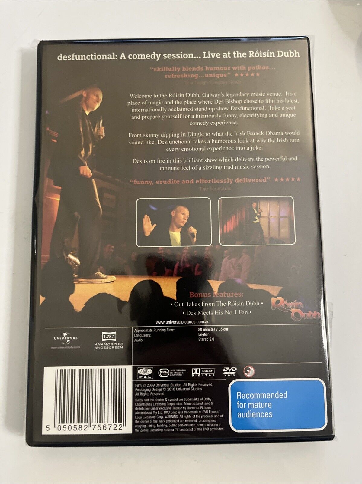 Des Bishop Desfunctional Live (DVD, 2009) Region 4 &2 NEW