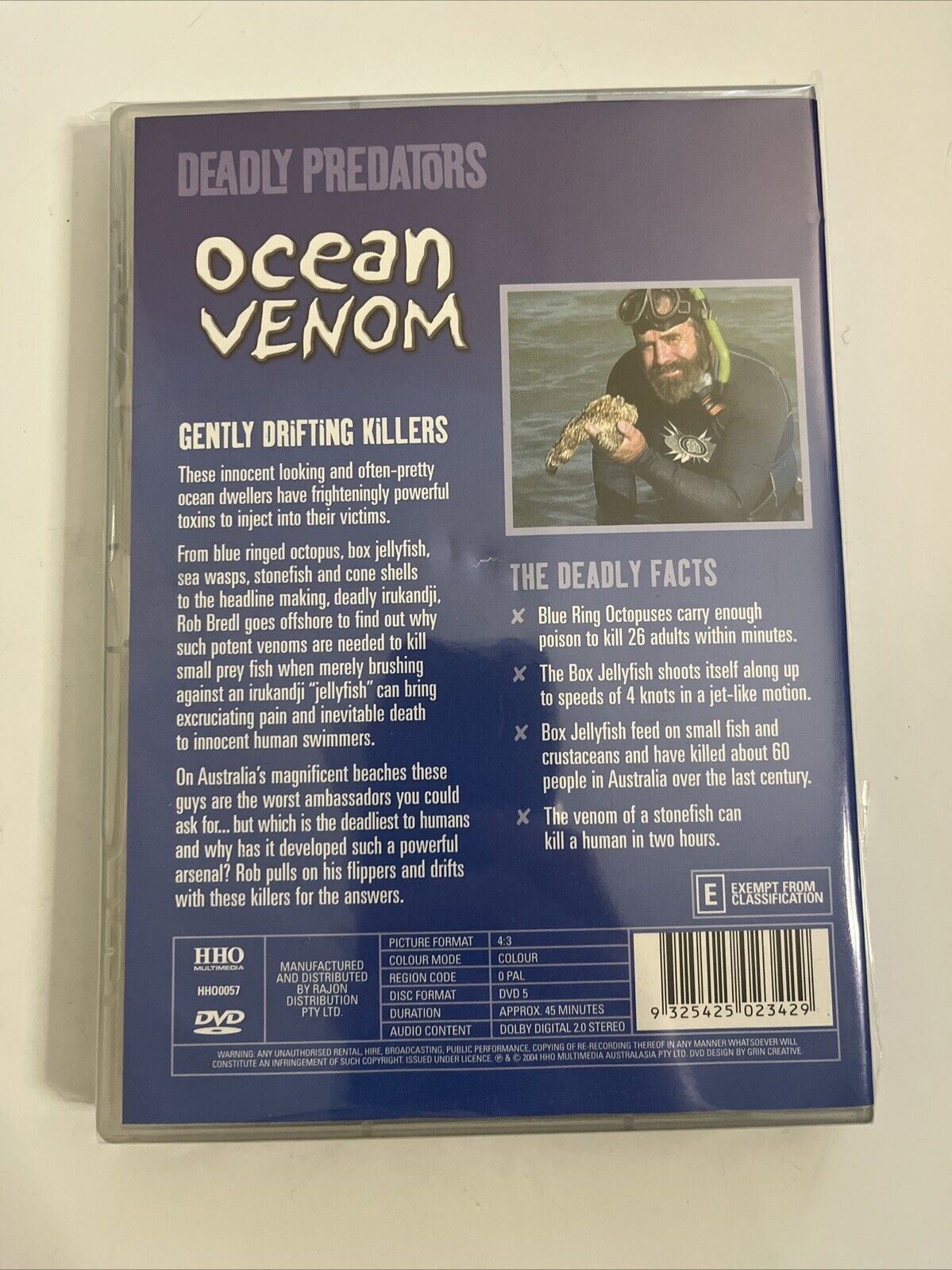 Deadly Predators Ocean Venom : Gently Drifting Killers (DVD) All Regions NEW