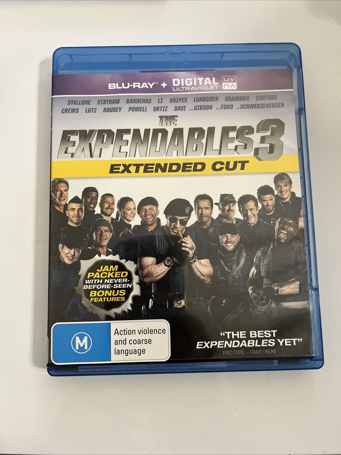 The Expendables Trilogy 1, 2, 3 (Bluray, 2014) Sylvester Stallone Region B