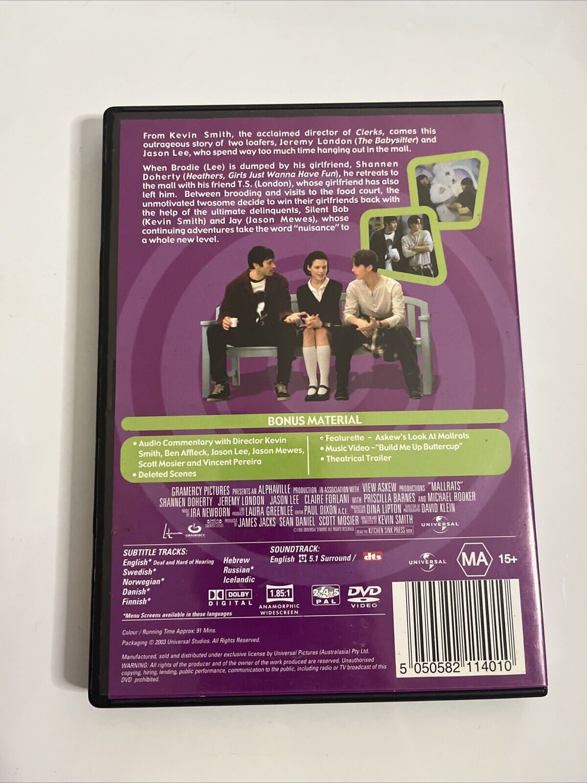 Mallrats Special Edition (DVD, 1995) Kevin Smith, Ben Affleck, Jason Lee Region4